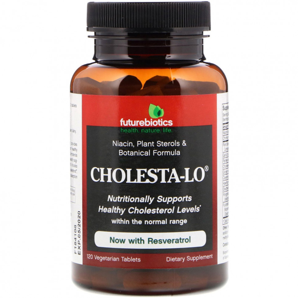 FutureBiotics, Cholesta-Lo With Garlic & Niacin, 120 Tablets Фьючербайотикс FBS-00169