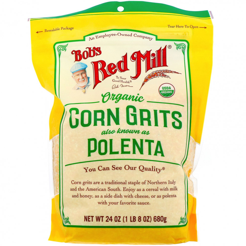 Bob's Red Mill, Органическая кукурузная крупа, полента, 680 г (24 унции) Бобс Рэд Милл BRM-11919