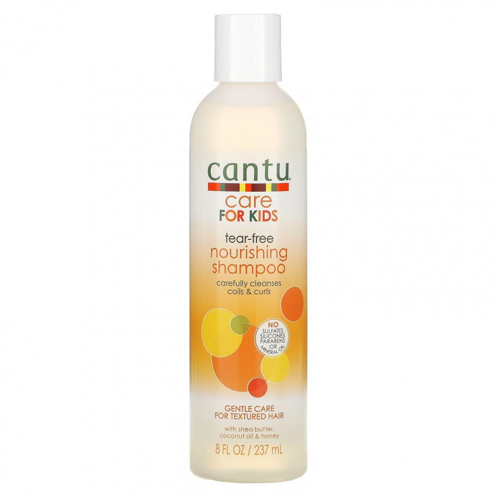 Cantu, Care For Kids, питательный шампунь без слез, нежный уход за текстурированными волосами, 237 мл (8 жидк. Унций) CTU-01546