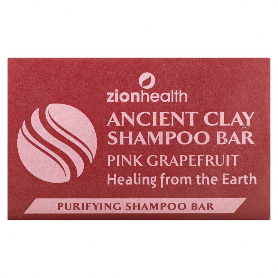 Zion Health, Шампунь с античной глиной, розовый грейпфрут, 70 г (6 унций) Зион Хэлс ZIO-10462