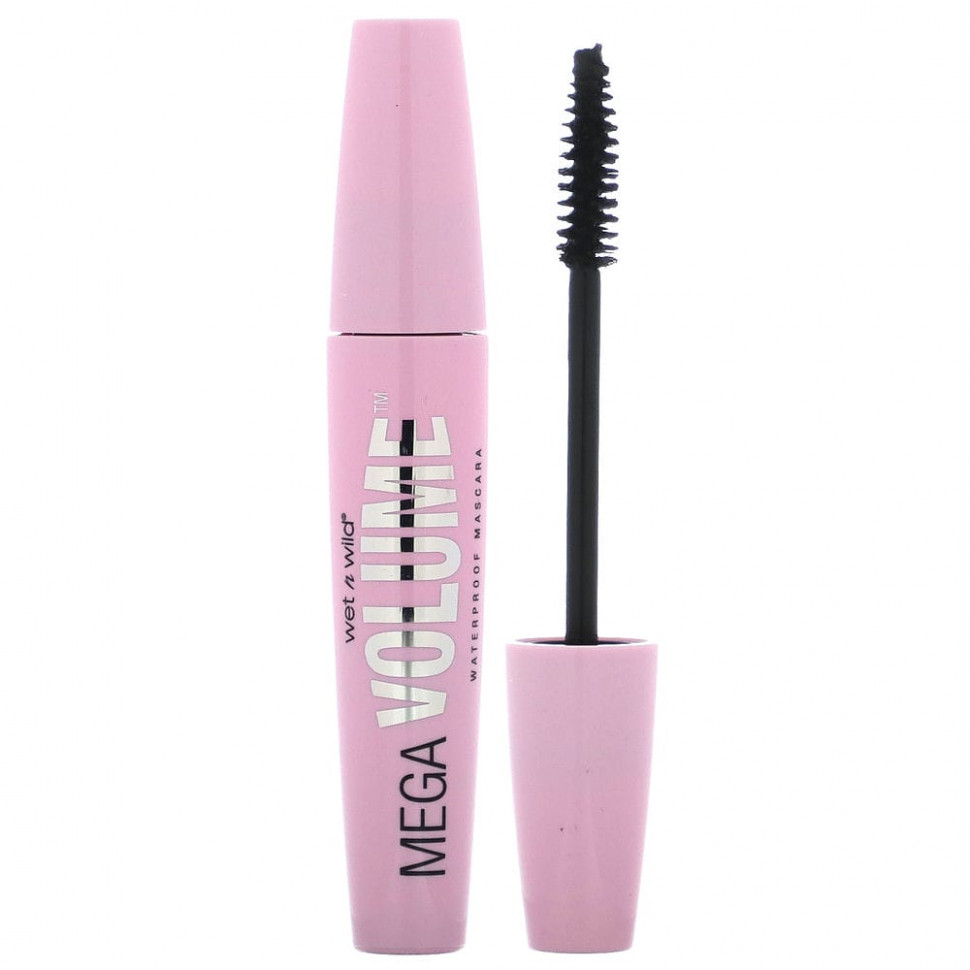 wet n wild, Водостойкая тушь для ресниц Mega Volume, черная, 6 мл (0,21 жидк. Унции) WNW-36418