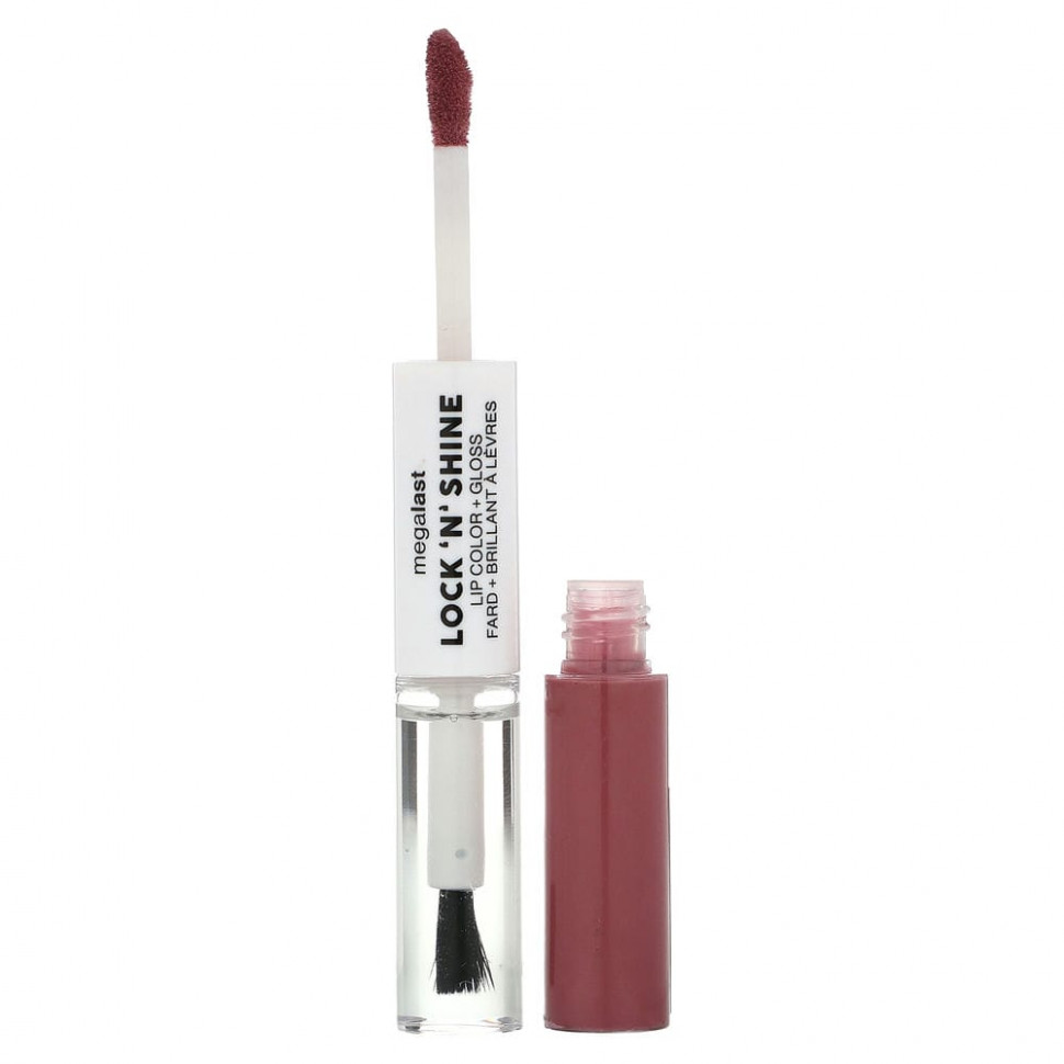 wet n wild, MegaLast, Lock 'N' Shine, краска для губ и блеск, Pinky Promise, 8 мл (0,26 жидк. Унции) WNW-15489