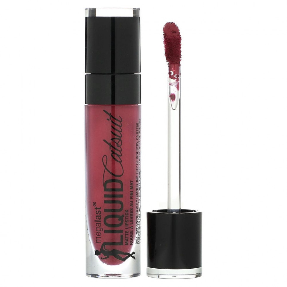 wet n wild, Матовая губная помада MegaLast Liquid Catsuit, Berry Recognize, 6 г (0,21 унции) WNW-59262