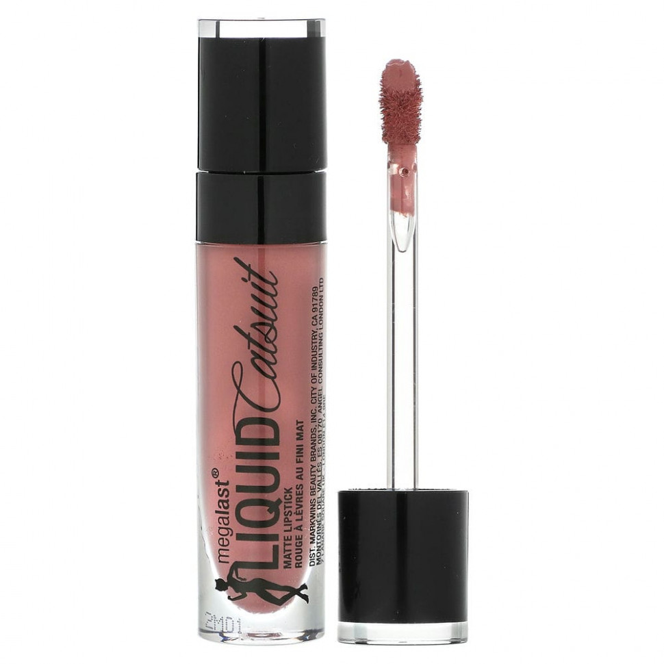 wet n wild, Матовая губная помада MegaLast Liquid Catsuit, бунтарская роза, 6 г (0,21 унции) WNW-59242