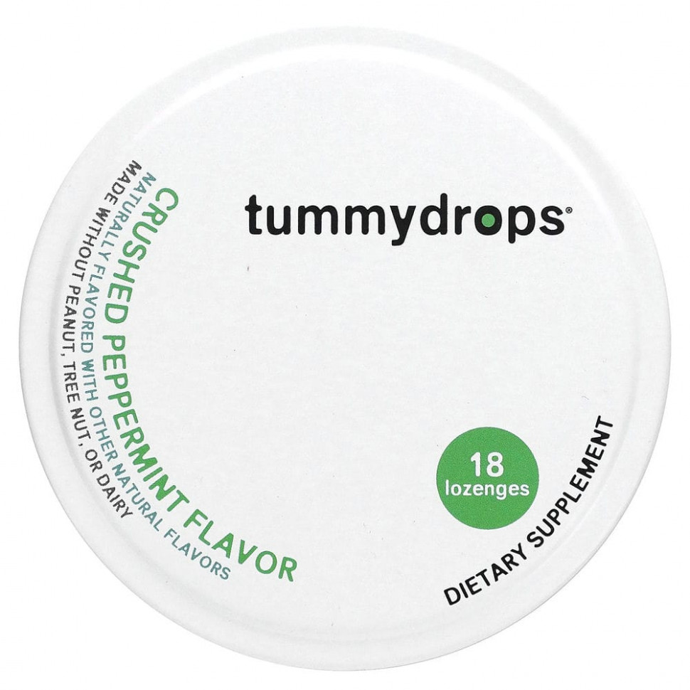 Tummydrops, Леденцы с перечной мятой, 18 леденцов TUM-00347