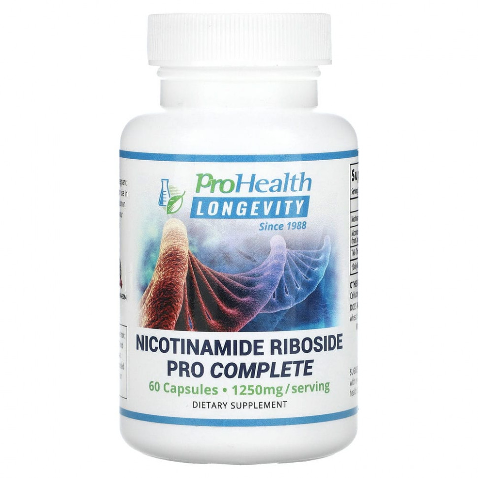 ProHealth Longevity, Никотинамид рибозид про полный, 60 капсул PHV-77946