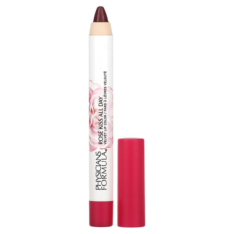 Physicians Formula, Rose Kiss All Day, бархатная краска для губ, Call Me, Baby, 4,3 г (0,15 унции) Физишэнс Формула Инк PFI-11512