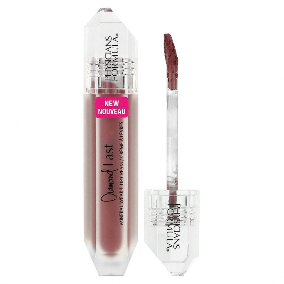 Physicians Formula, Diamond Last, Mineral Wear Lip Cream, Majestic Mauve, 4,8 мл (0,16 унции) Физишэнс Формула Инк PFI-12801