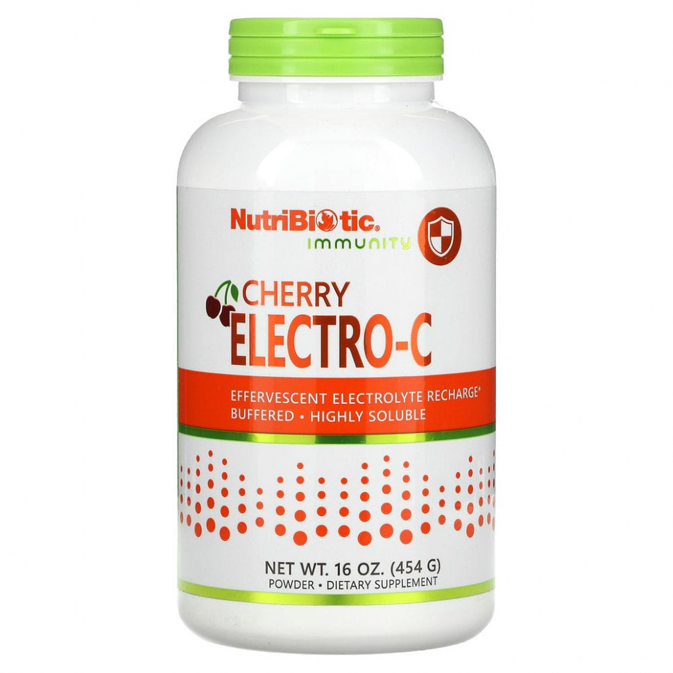 NutriBiotic, Immunity, Cherry Electro-C, 454 г (16 унций) НутриБиотик NBC-00551