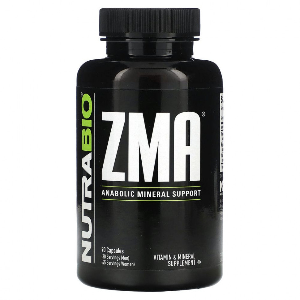 Nutrabio Labs, ZMA`` 90 капсул НутраБио Лабс NRB-52215