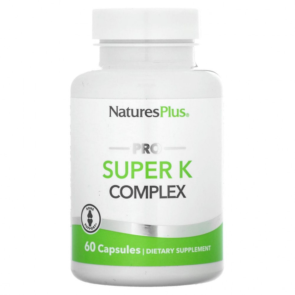 NaturesPlus, Pro Super K Complex, 60 капсул Натурес Плюс NAP-02824