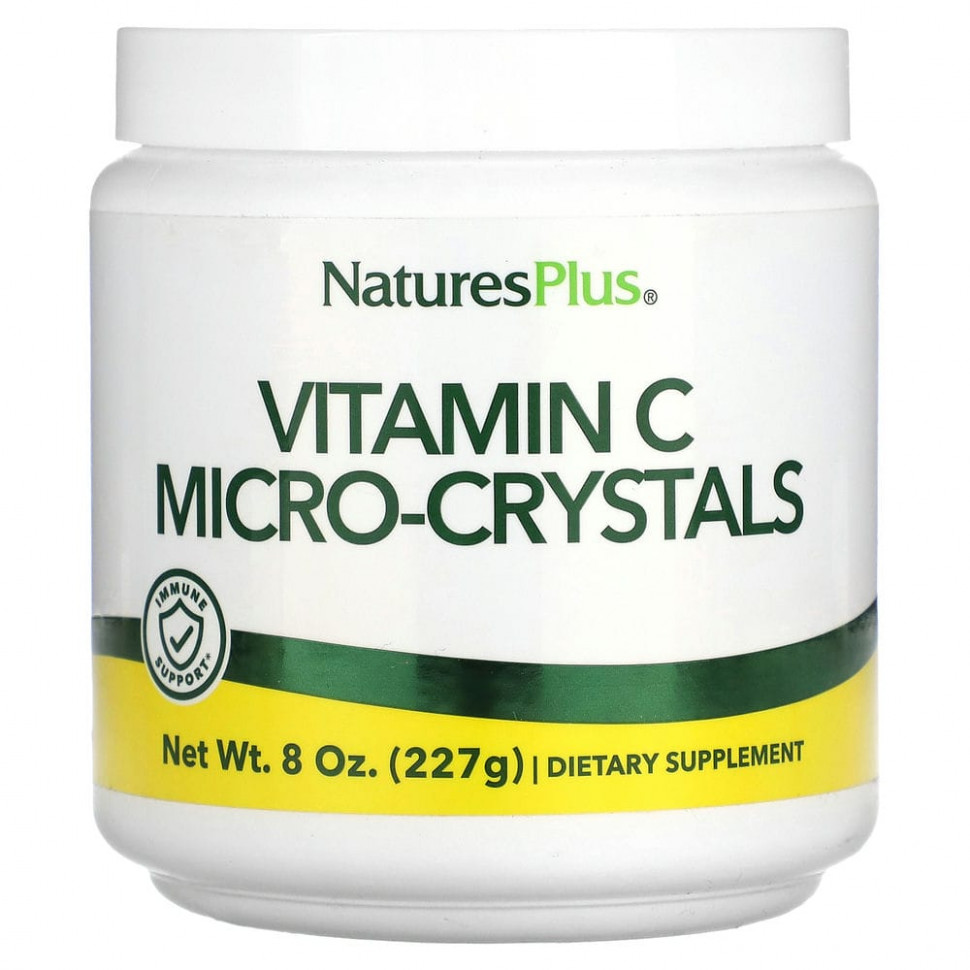 NaturesPlus, Микрокристаллы витамина C, 227 г (8 унций) Натурес Плюс NAP-02210