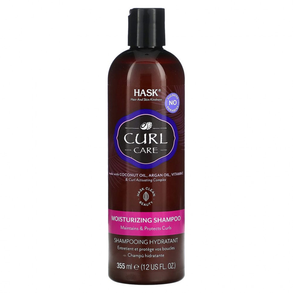 Hask Beauty, Curl Care, увлажняющий шампунь, 355 мл (12 жидк. Унций) HKB-30411