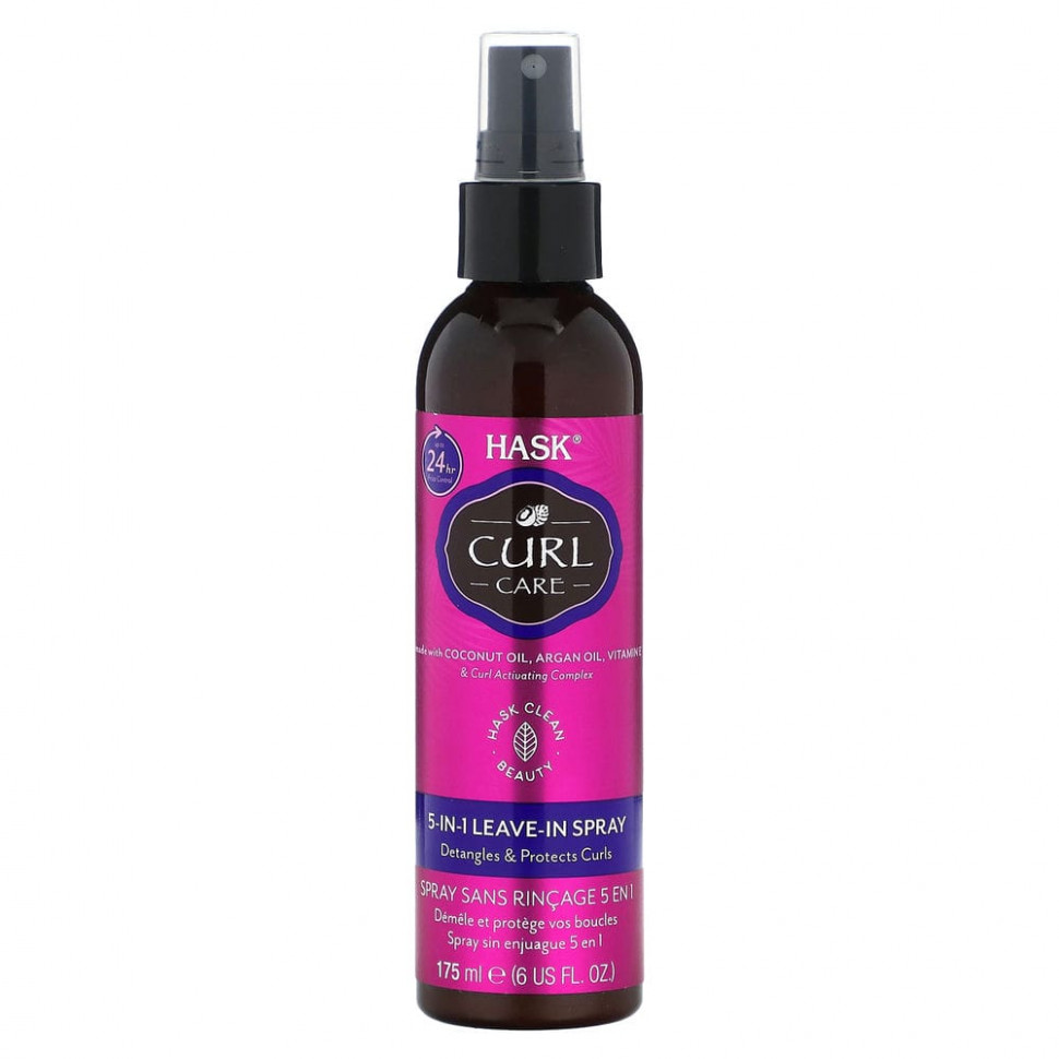 Hask Beauty, Curl Care, несмываемый спрей 5 в 1, 175 мл (6 жидк. Унций) HKB-30223