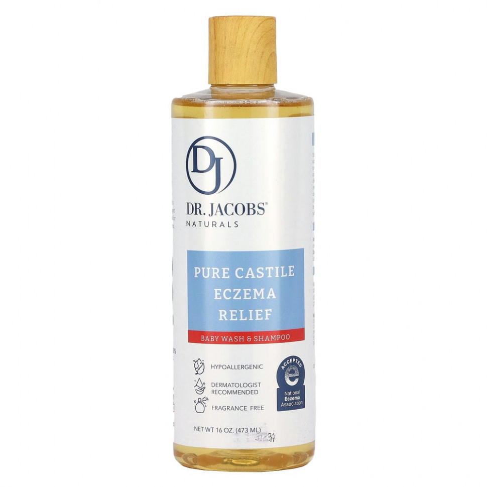 Dr. Jacobs Naturals, Pure Castile Eczema Relief, гель для душа и шампунь, 473 мл (16 унций) DJN-00574