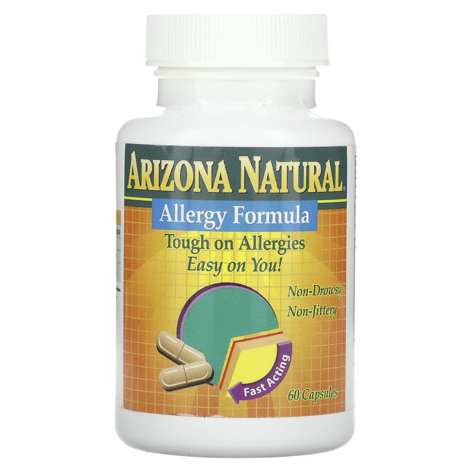 Arizona Natural, Allergy Formula, 60 капсул Аризона Натуралс ARZ-04260