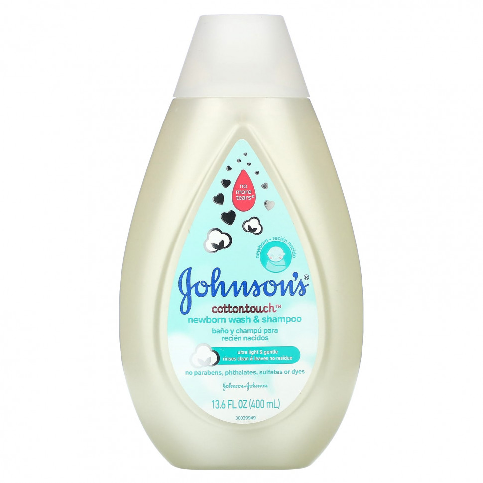 Johnson & Johnson, Cottontouch, средство для душа и шампунь для новорожденных, 400 мл (13,6 жидк. Унции) JNJ-17707