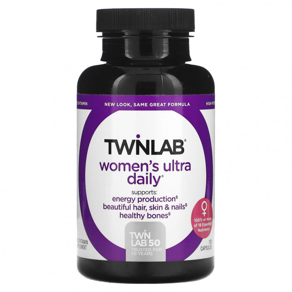 Twinlab, Ultra Daily для женщин, 120 капсул TWL-03052
