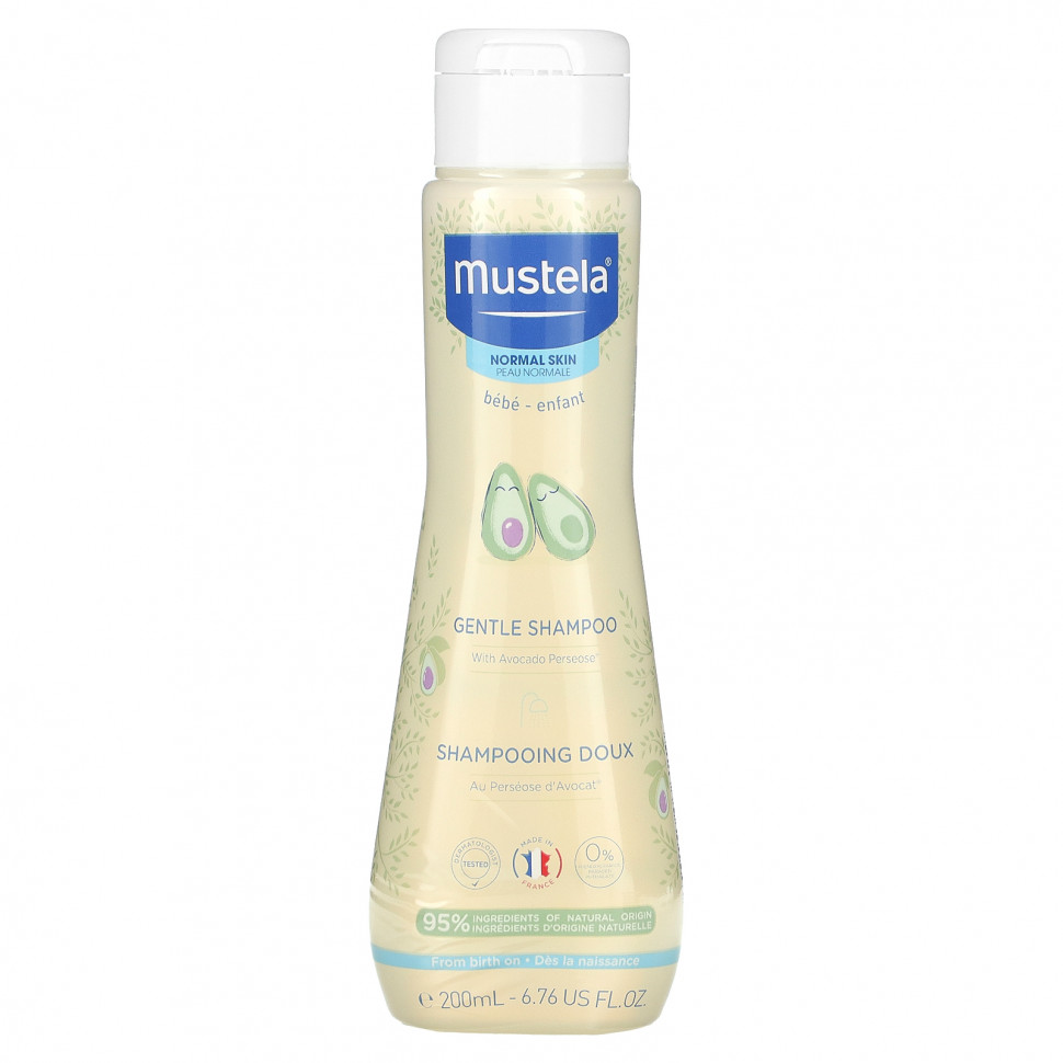 Mustela, Деликатный шампунь, для нормальной кожи, 200 мл (6,76 жидк. Унции) MTL-03611