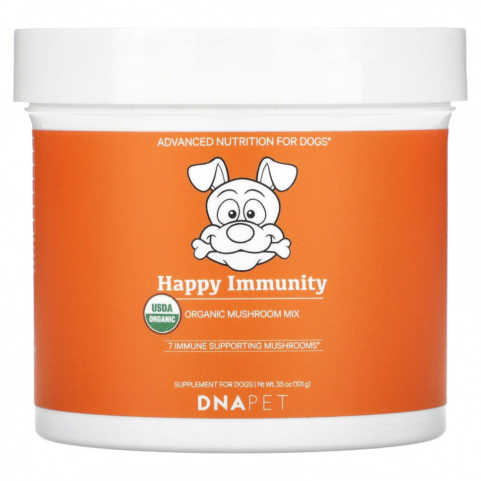 Codeage, Happy Immunity, смесь органических грибов, для собак, 101 г (3,5 унции) AGE-00878