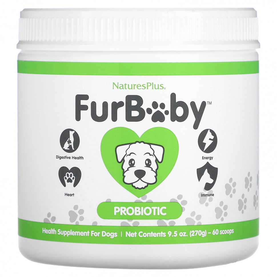 NaturesPlus, FurBaby, пробиотик для собак, 270 г (9,5 унции) NAP-04802