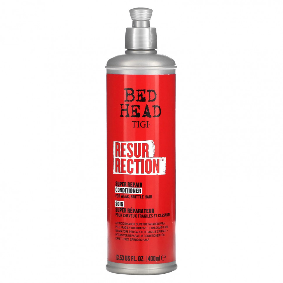TIGI, Bed Head, Resurrection, супер восстанавливающий кондиционер, для слабых, ломких волос, 400 мл (13,53 жидк. Унции) TIG-43207