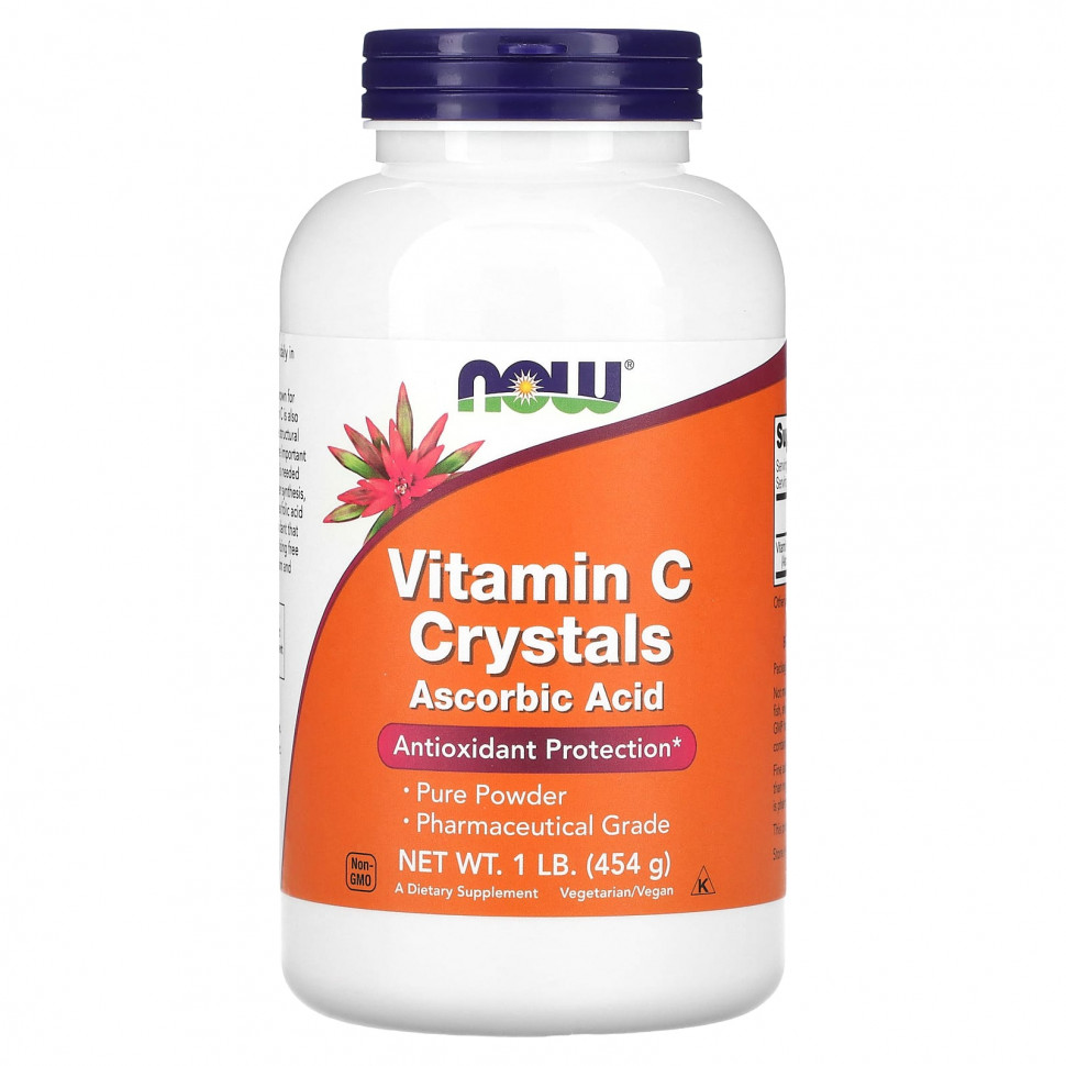 NOW Foods, Кристаллы витамина C, 454 г (1 фунт) NOW-00791