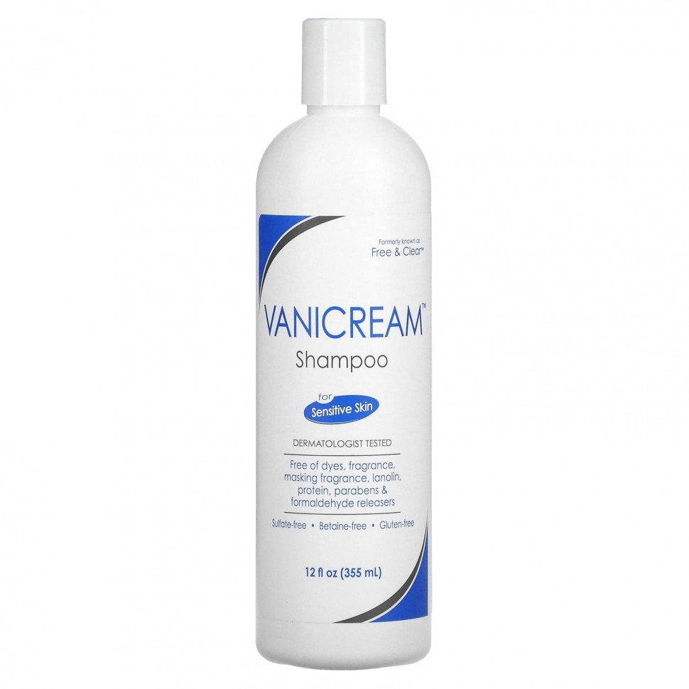Vanicream, Shampoo For Sensitive Skin, 12 fl oz (355 ml) VNC-20012
