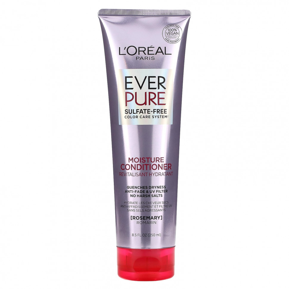 L'Oréal, Ever Pure, увлажняющий кондиционер с розмарином, 250 мл (8,5 жидк. Унции) LOE-34125