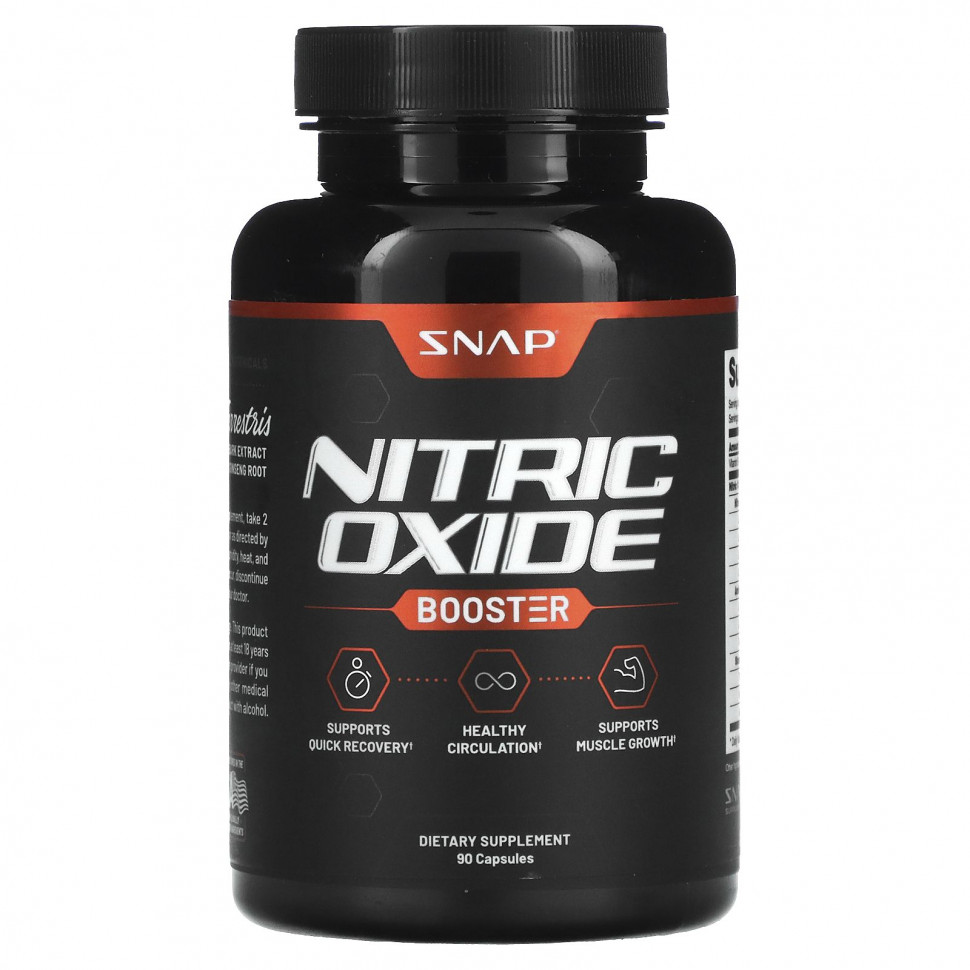 Snap Supplements, Усилитель оксида азота, 90 капсул NPP-25330