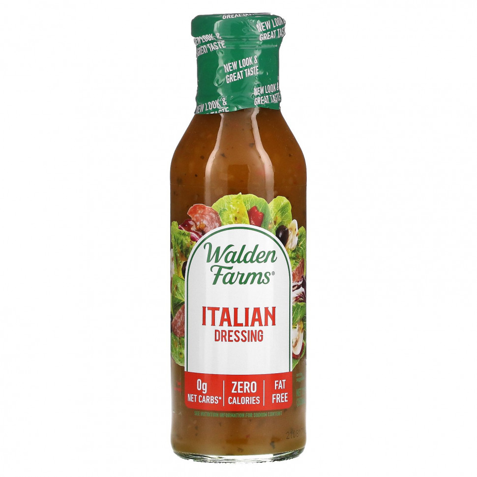 Walden Farms, Calorie Free, Italian Dressing, 12 fl oz (355 ml) Валдэн Фармс WAL-33101