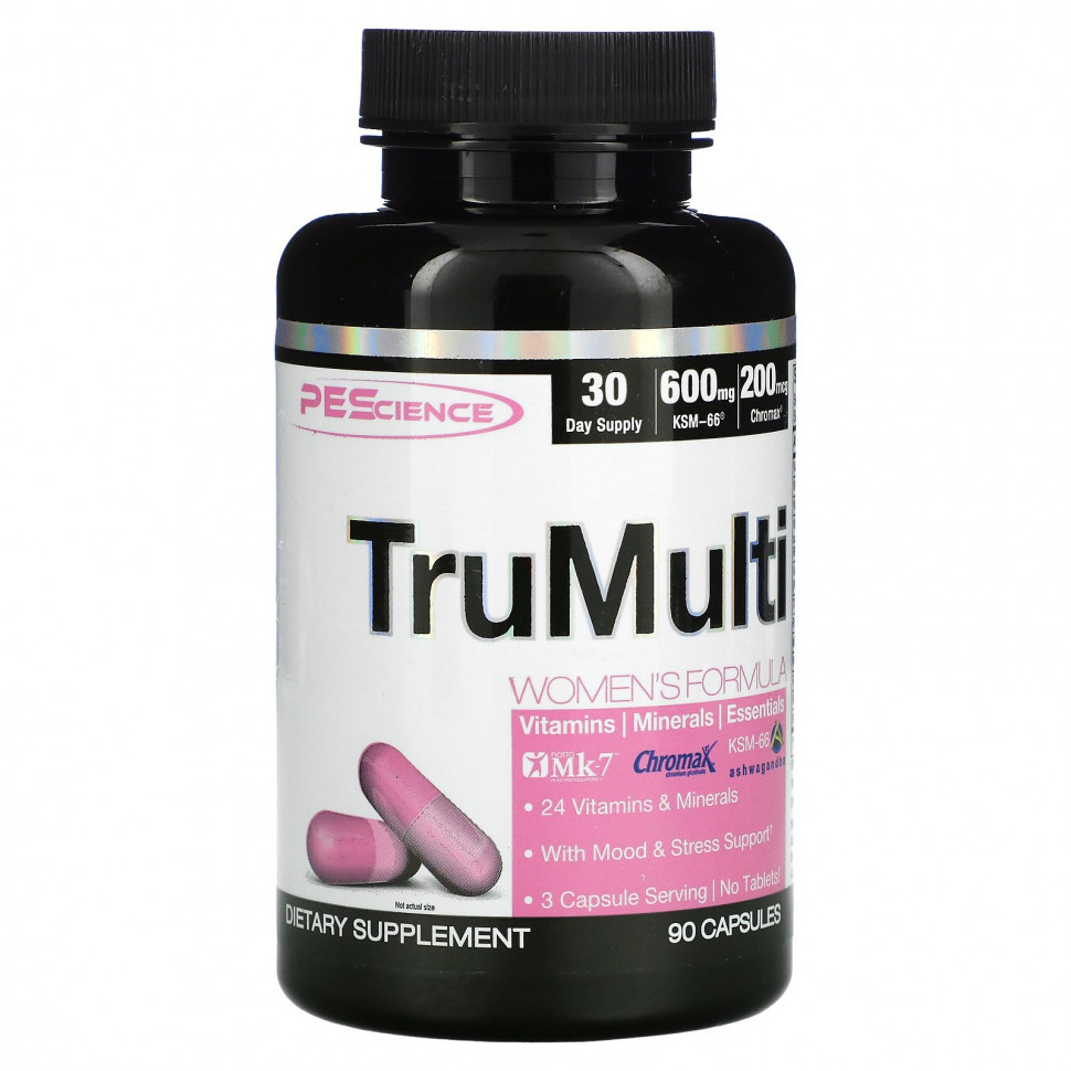 PEScience, TruMulti Women's Formula`` 90 капсул PEC-19981