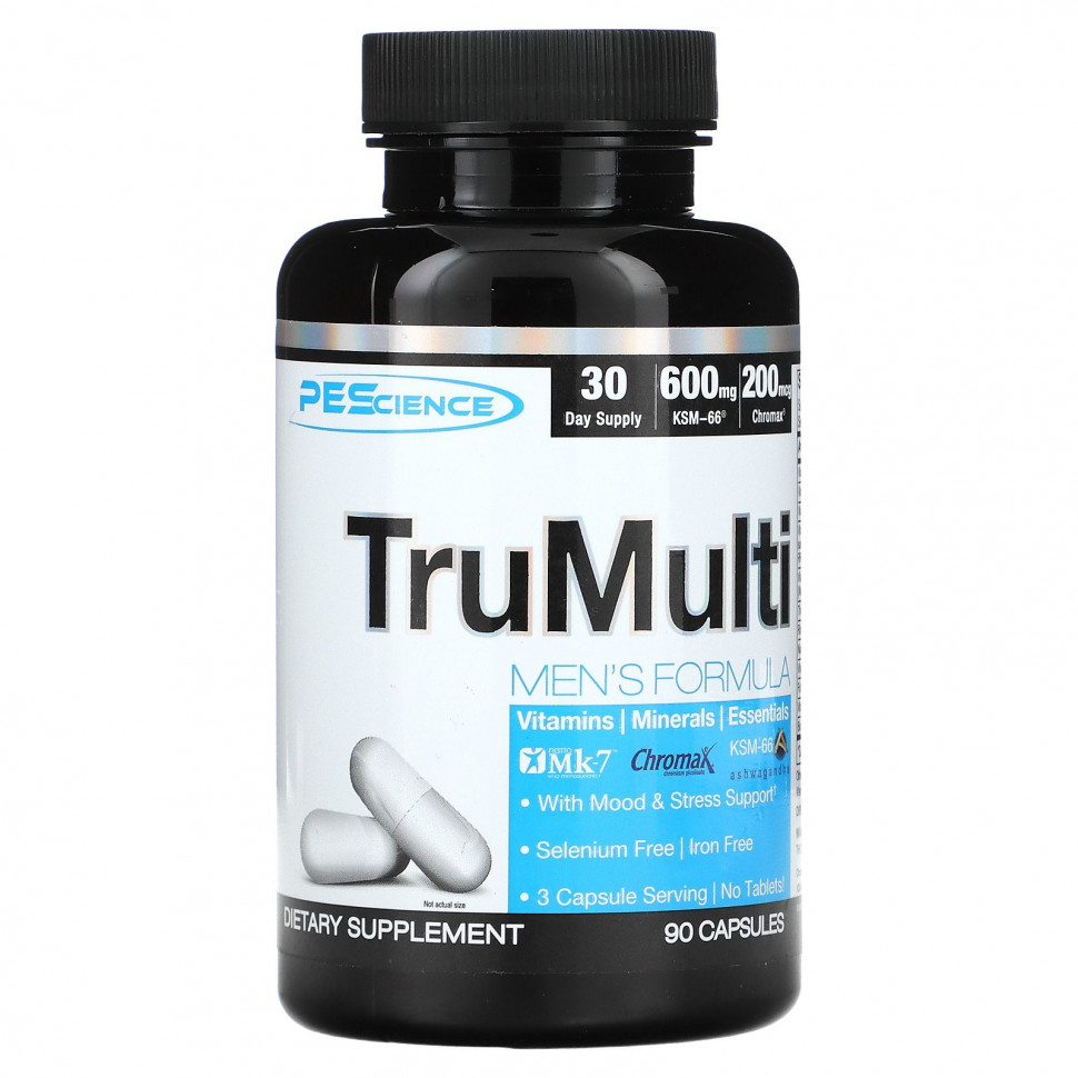 PEScience, TruMulti, формула для мужчин`` 90 капсул PEC-19986
