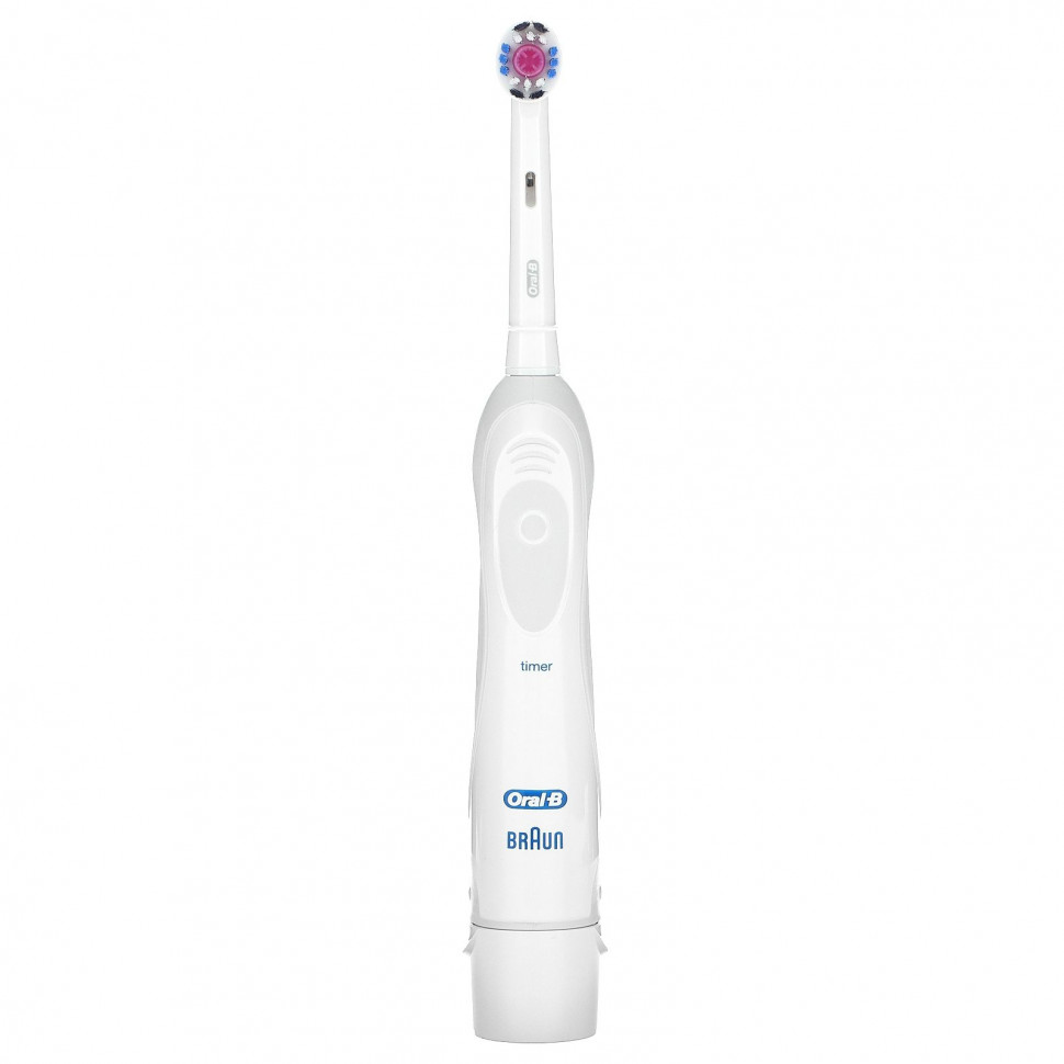 Oral-B, Oral-B 3D White Brilliance Whitening Battery, зубная щетка, белая, 1 зубная щетка ORL-12731