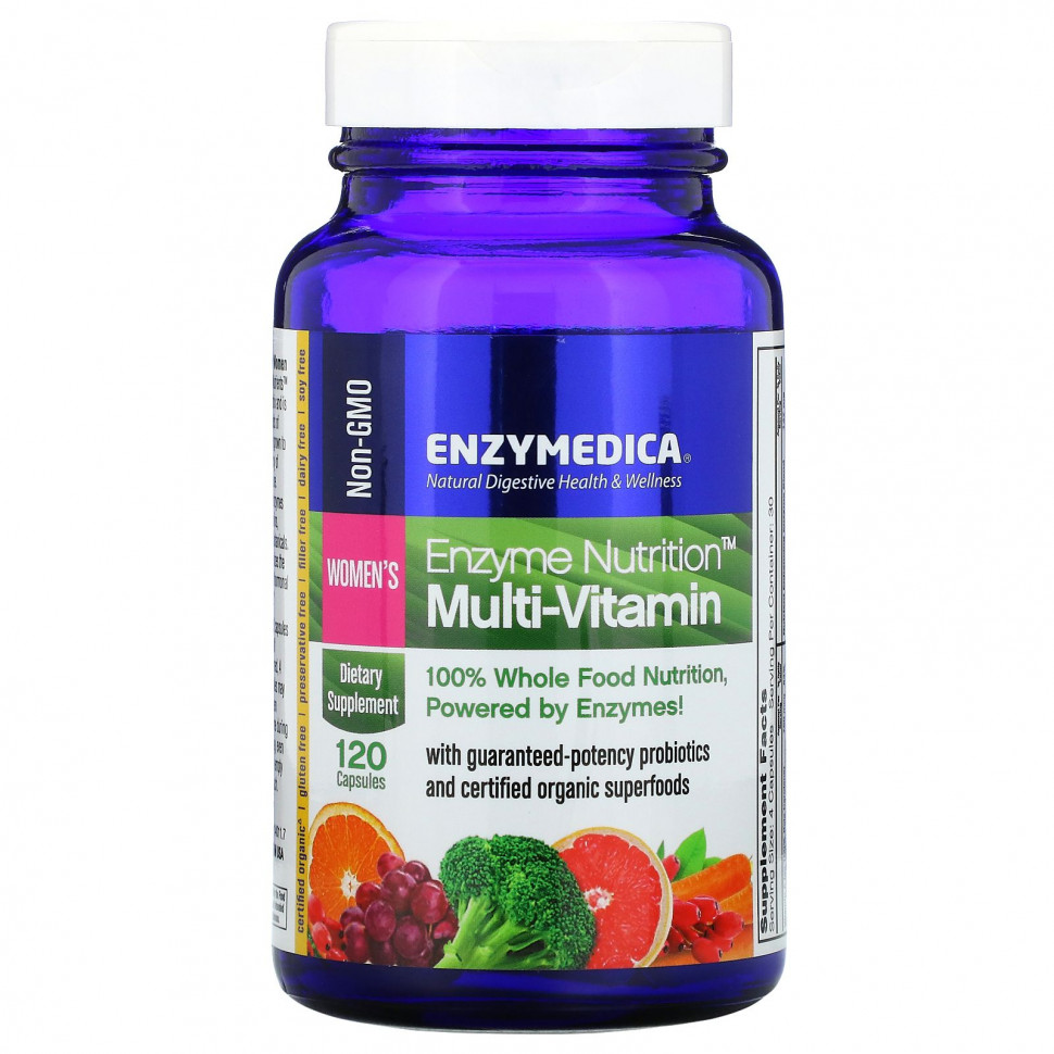 Enzymedica, Enzyme Nutrition, мультивитамины, для женщин, 120 капсул Энзаймедика ENZ-14011