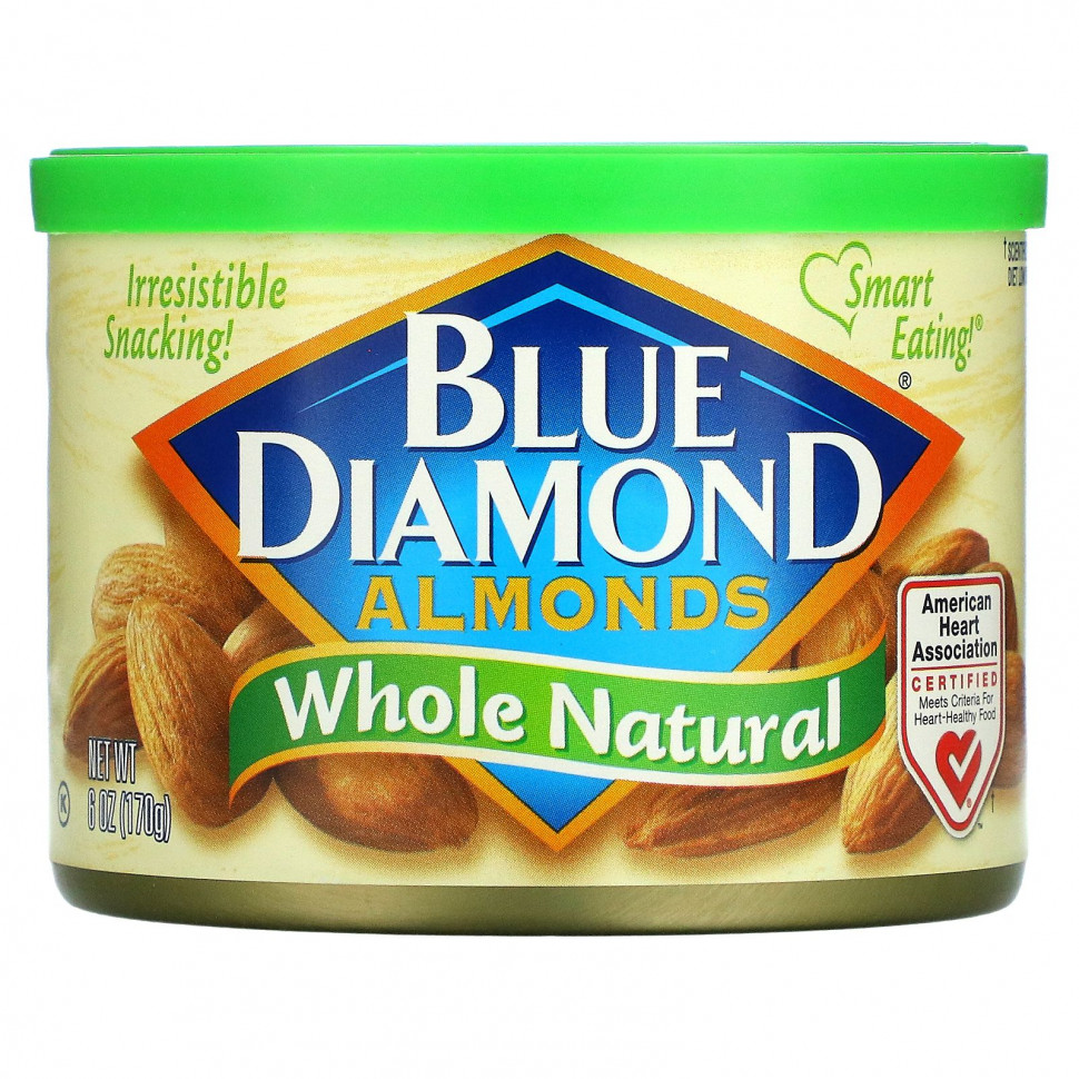 Blue Diamond, Миндаль, цельный натуральный, 170 г (6 унций) Блу Даймонд DIA-00383