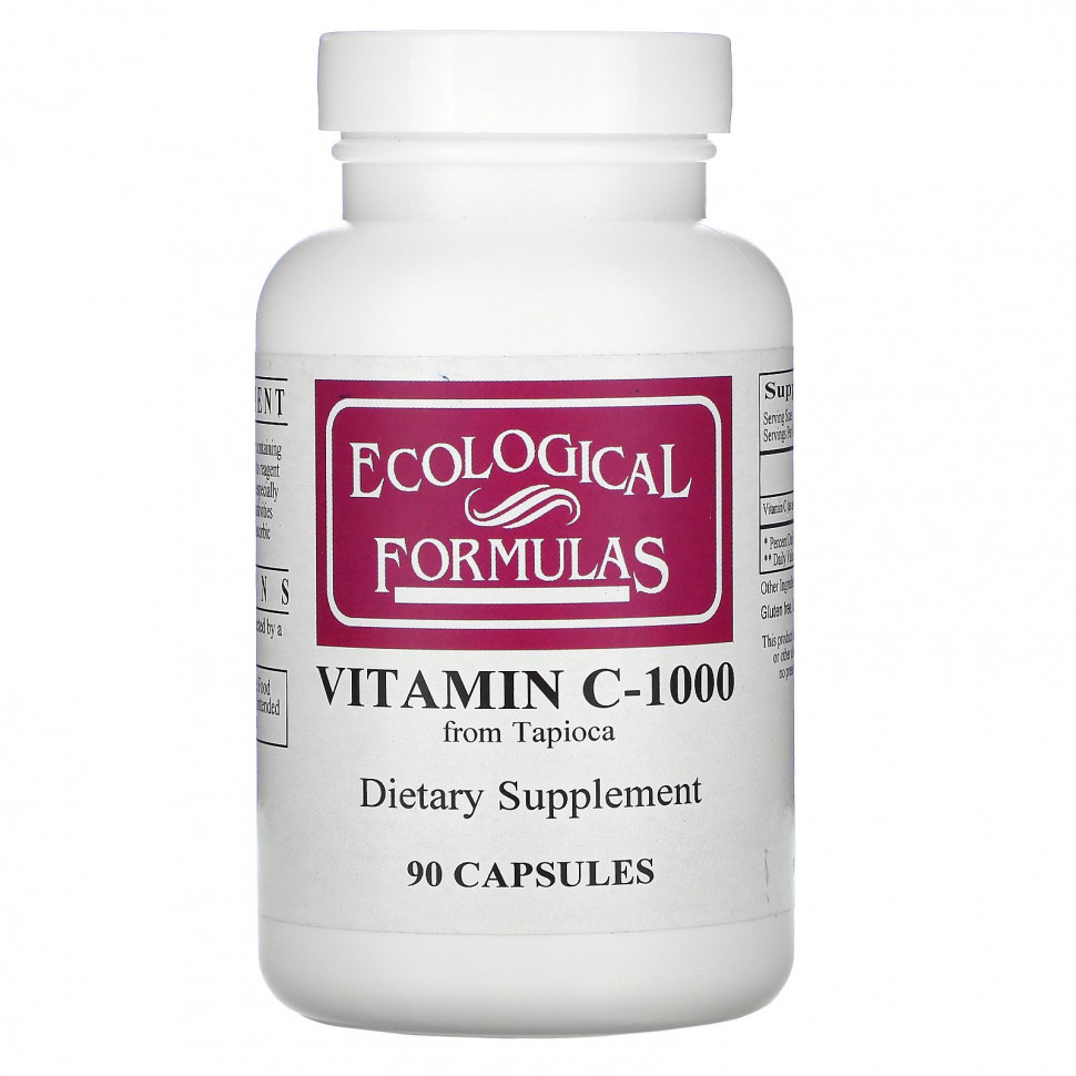 Ecological Formulas, витамин C-1000, 90 капсул CVR-03495
