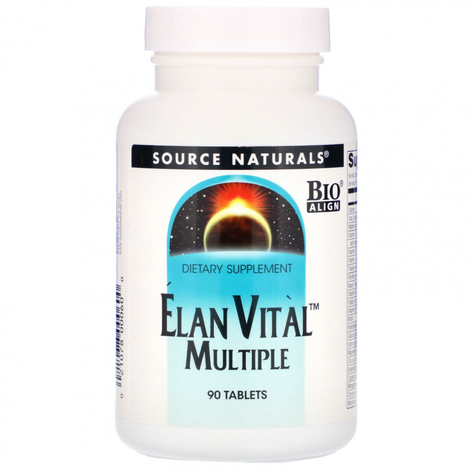 Source Naturals, Elan Vital Multiple, 90 таблеток SNS-00060