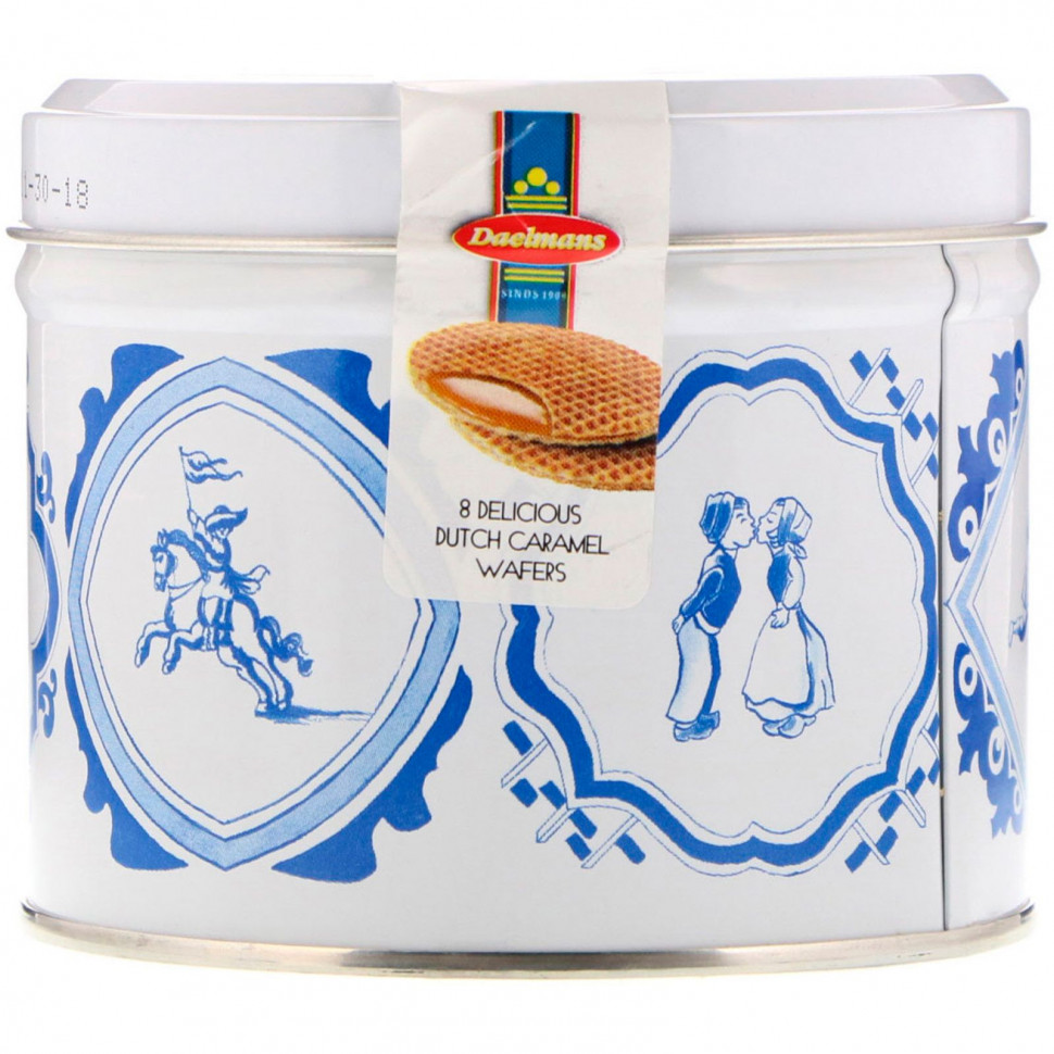 Daelmans, Стровафли, подарочный набор, карамель, 8 шт., 8,11 унций (230 г) Даелманс TBP-00342