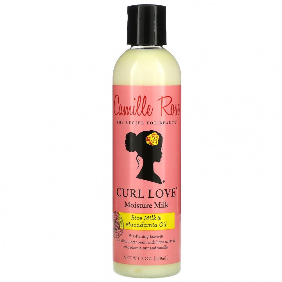 Camille Rose, Curl Love Moisture Milk, несмываемый кондиционер, рисовое молоко и масло макадамии, 240 мл (8 унций) CMR-00303