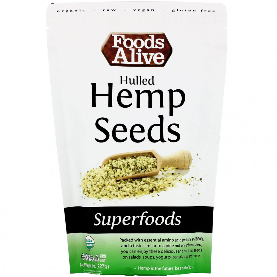 Foods Alive, Superfoods, семена органической шелухи, 227 г (8 унций) Фудс Алайф FDA-00038