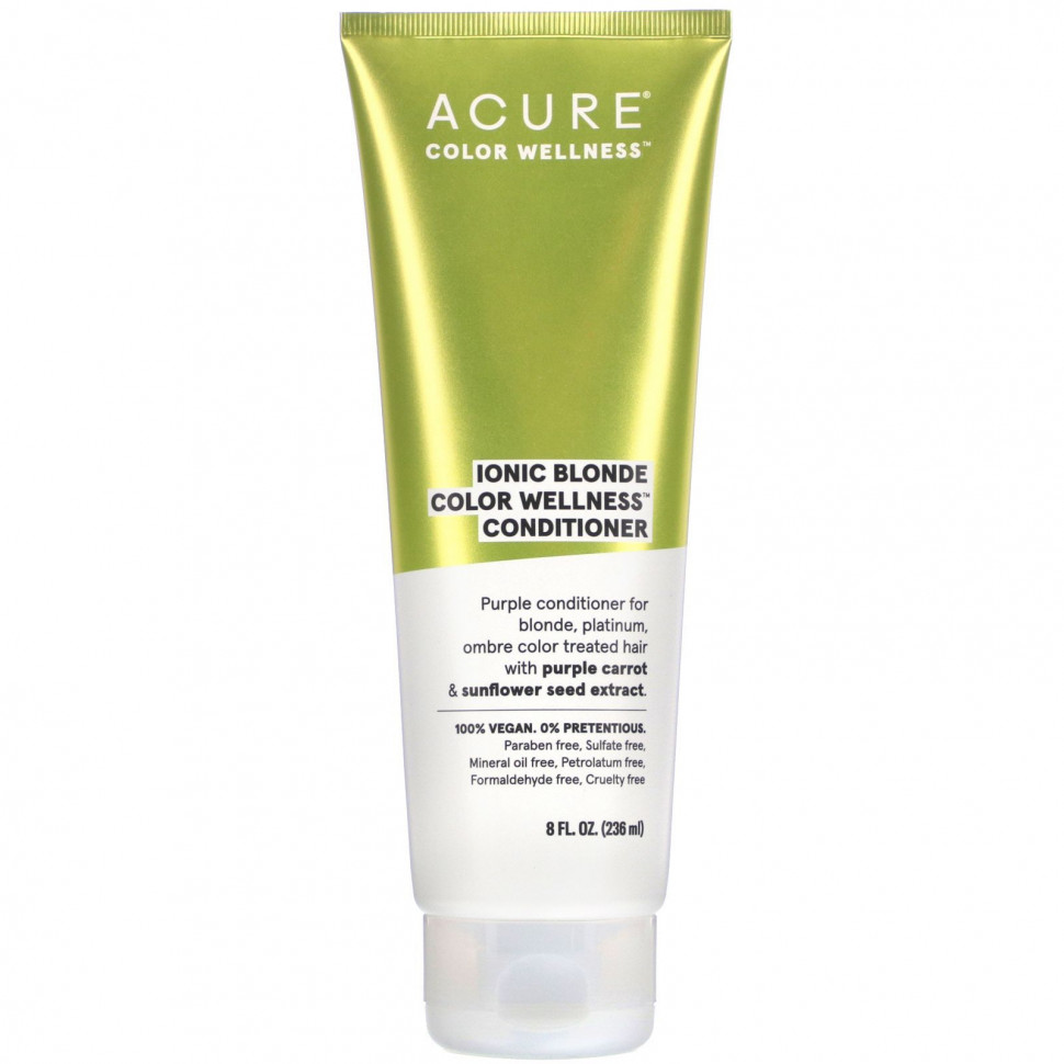 Acure, Кондиционер для здоровья волос Ionic Blonde Color, 236 мл (8 жидк. Унций) Акьюр Органикс ACO-02261