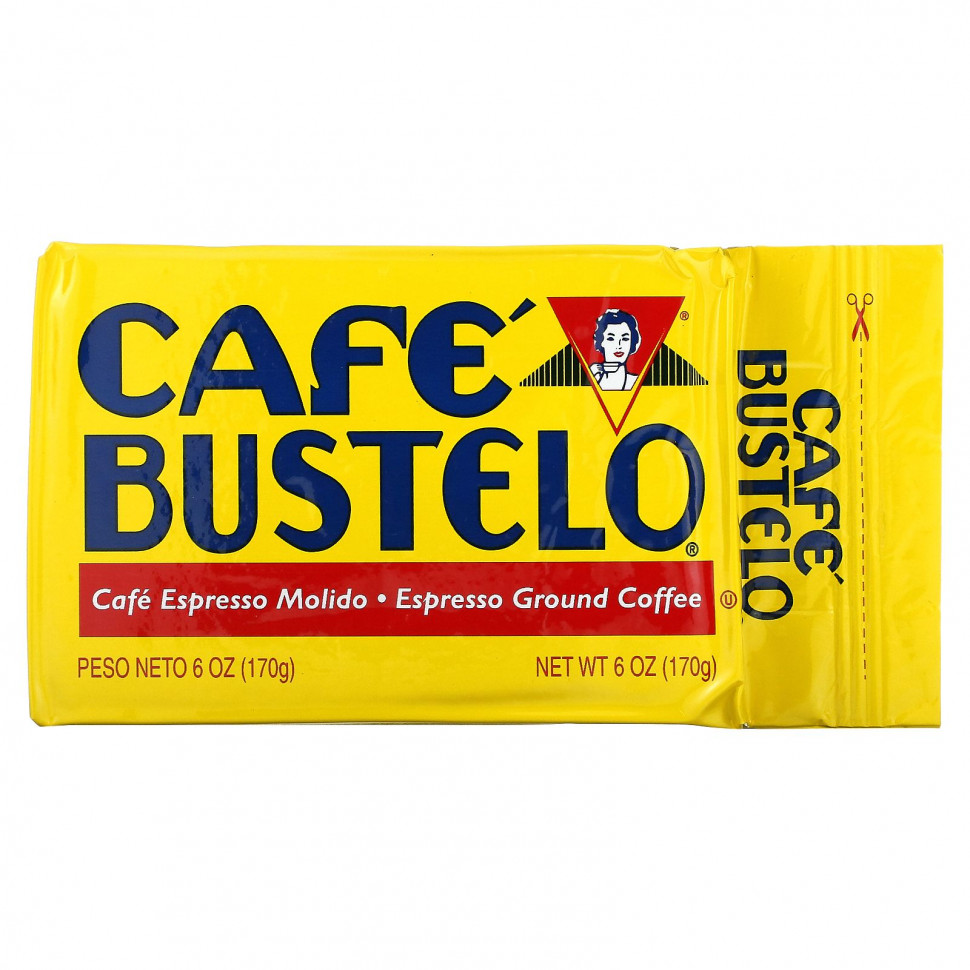 Caf? Bustelo, Молотый кофе эспрессо, 6 унций (170 г) Café Bustelo CBL-01710