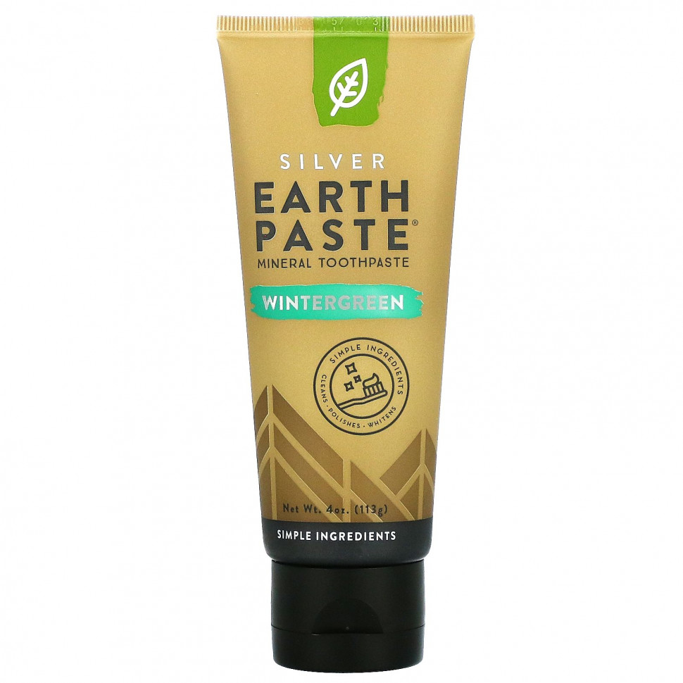 Redmond Trading Company, Earthpaste, минеральная зубная паста, грушанка, 113 г (4 унции) Рэдмонд Трэйдинг Компани RTC-10532