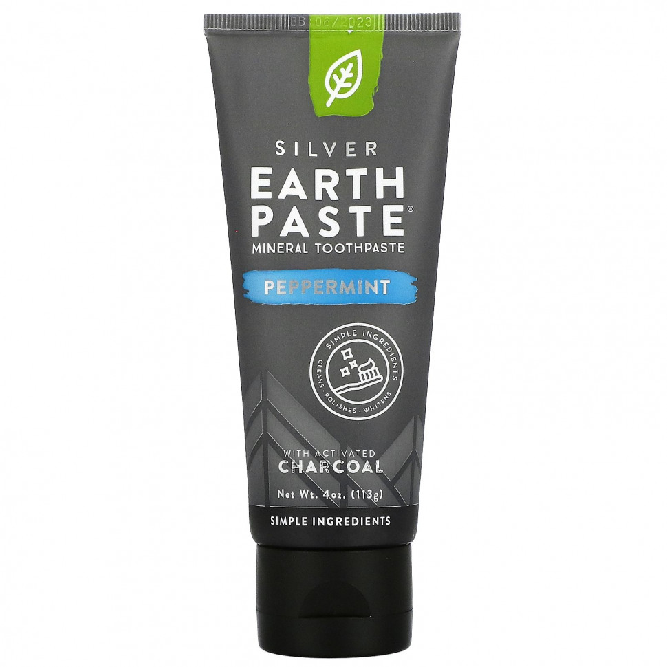Redmond Trading Company, Earth Paste, Минеральная зубная паста, мятный уголь, 4 унции (113 г) Рэдмонд Трэйдинг Компани RTC-20724