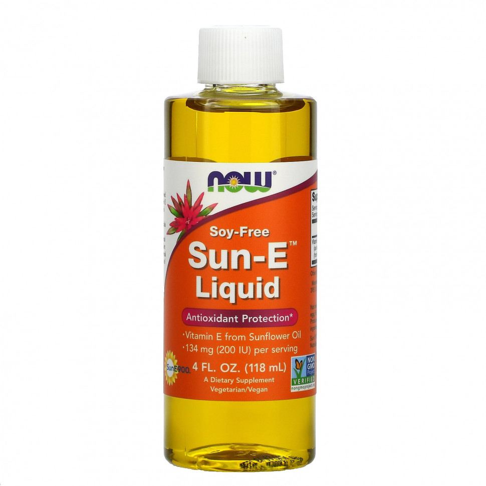 NOW Foods, Жидкость Sun-E, 118 мл (4 жидк. унции) NOW-00934