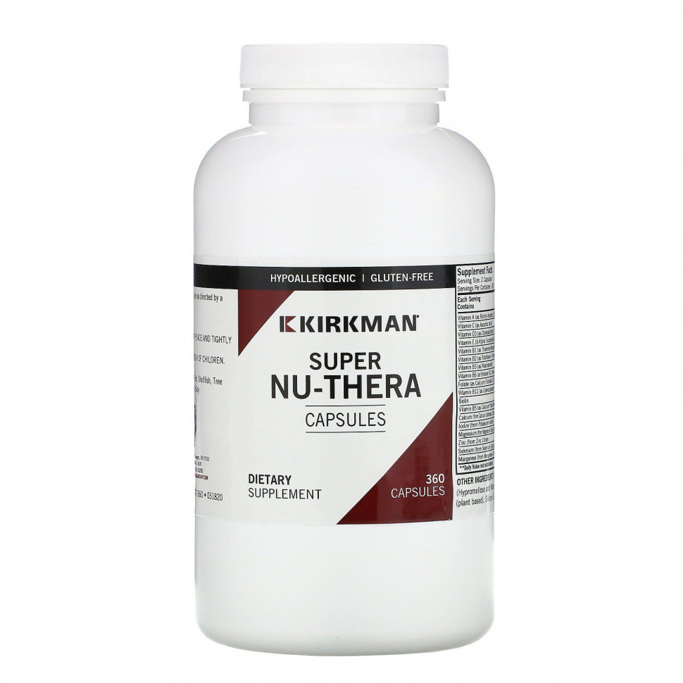 Kirkman Labs, Super Nu-Thera, 360 капсул Киркман Лэбс KIM-02126
