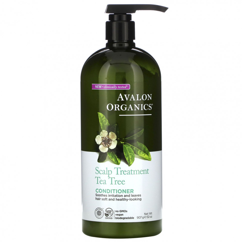 Avalon Organics, Кондиционер для ухода за кожей головы, чайное дерево, 907 г (32 унции) Авалон Органкс AVA-36129