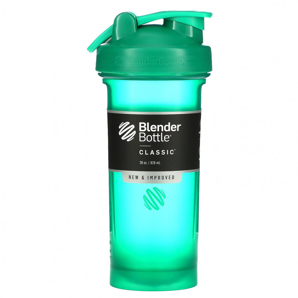 Blender Bottle, Classic With Loop, классический шейкер с петелькой, изумрудный, 828 мл (28 унций) Сандеса SDS-05738