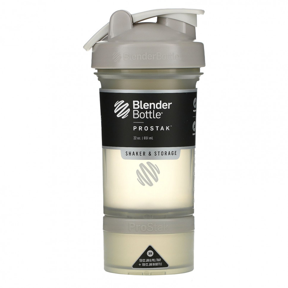 Blender Bottle, Pro Stak, дымчато-серый, 651 мл (22 унции) Сандеса SDS-06821
